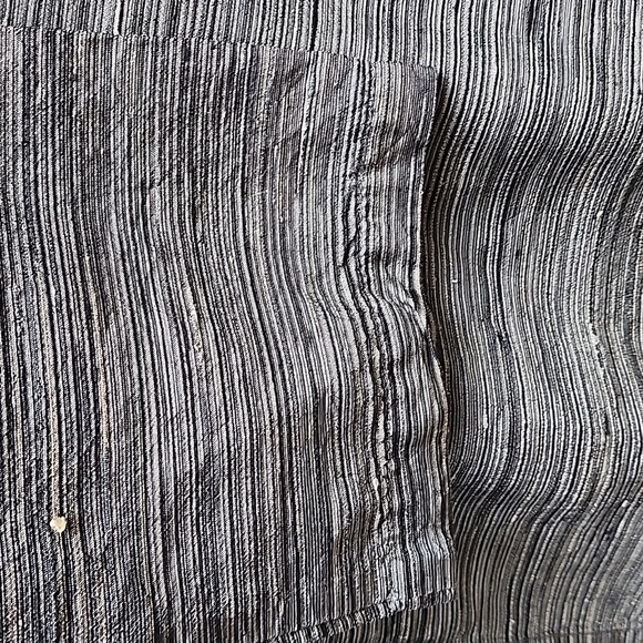 Chico's Design 100% Silk Textured Gray Women's Top Size 2 (12) - Picture 6 of 10